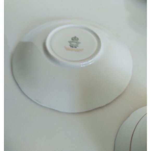 Vintage Aynsley Lancaster Pattern Grey Teacup and Saucer #7610 - Picture 13 of 16